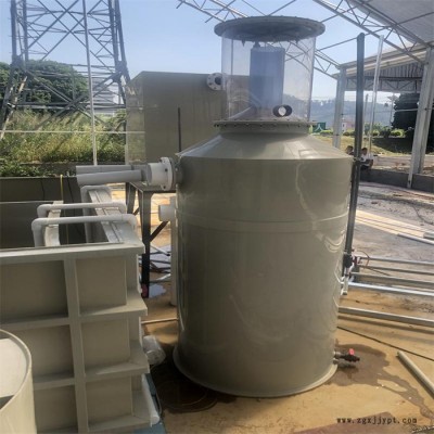PP酸霧廢氣處理塔 工業除塵塔 PP噴淋塔 灰色PP板材 工廠凈化洗滌塔可定做加工