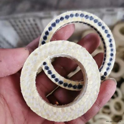 高水基苧麻盤根環 耐磨耐高溫高碳纖維盤根環 訂做石墨自密封圈