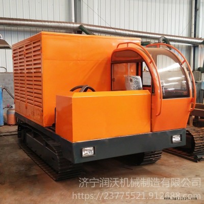 潤沃室外應急發電車 履帶式穩定電源運輸車 定做橡膠履帶發電車