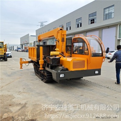 橡膠履帶吊運兩用車 爛泥地履帶搬運吊車 山區吊運機廠家