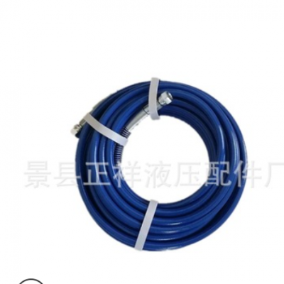 廠家直銷高壓無氣噴涂機專用噴涂管噴漆軟管高壓樹脂管總成測壓