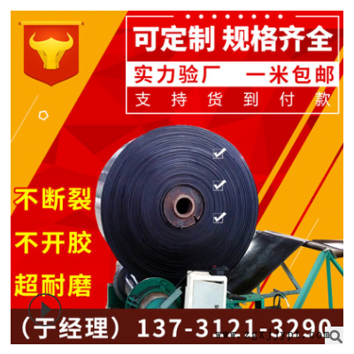 【大傾角皮帶】尼龍輸送帶 環形 黑色橡膠輸送帶 裙邊工業運輸帶