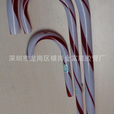 吹塑加工 PVC條紋膠管 圣誕節飾品