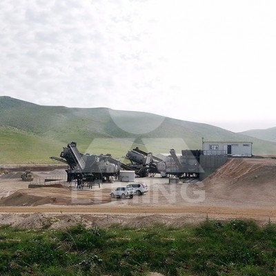 建筑垃圾粉碎設備 移動破碎站 輪胎式破碎機 可以跑的破碎機