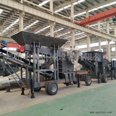 小型移動制砂生產(chǎn)線 輪胎式移動破碎站 移動制砂機(jī) 移動破碎站