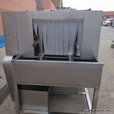 鼎鴻XKJ-2000型干燥式洗筐機 油污箱子清洗機 隧道式洗盒機 塑料盒子清洗機 肉制品盤子清洗機 洗盤機報價 膠筐清洗