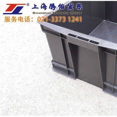 騰佑塑料箱特價直銷，上海黑色塑料周轉箱現貨低價處理