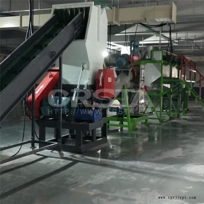 日雜塑料垃圾洗發水瓶處置機，柯達機械PP日化塑料瓶粉碎清洗瓶片機