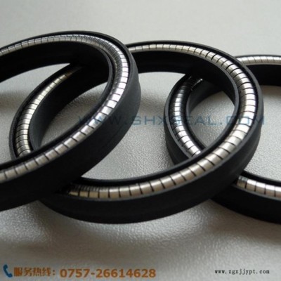 PTFE/PEEK孔用四氟泛塞圈 鐵氟龍高耐磨 動態旋轉彈簧儲能密封圈 SFOA型泛塞圈