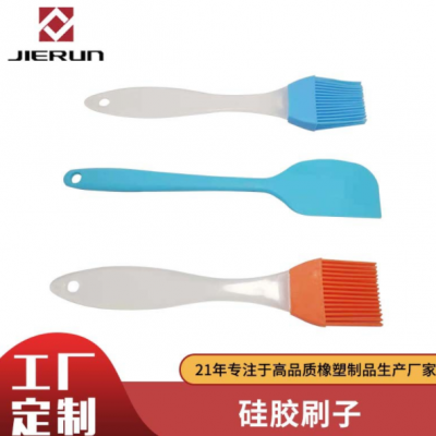 廠家直供小號烘焙奶油油刷硅膠掃子BBQ耐高溫燒烤DIY蛋糕硅膠刷子