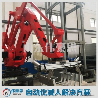 麥芽全自動碼垛設備 工業(yè)搬運碼垛機械手