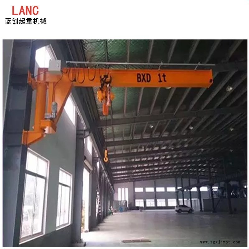 廠家直銷可定制2t電動定柱式懸臂吊無線遙控輕小型單臂吊機室內吊裝搬運獨臂吊示例圖2